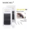 Masscaku Paquete De Extensiones De Pestañas Masscaku 3d Clover Fan