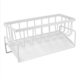 Maison Line Sponge Rack Scourer Rest Kitchen Sink Sink Sink Drainer Slanted Space Saving Organization Rounded Corner