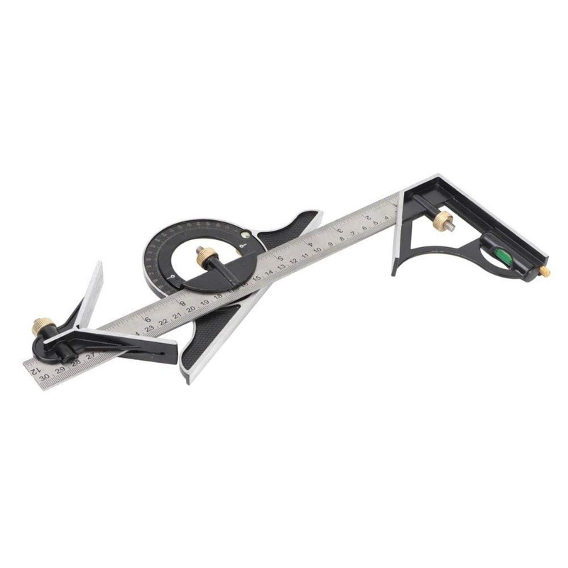 EVTSCAN Latest Stainless Steel T Square Ruler Combination Square Set