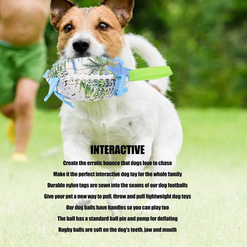 Pet Rugby Toy Soft Interesting Dog Training Ball Toy for