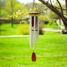 Woodstock Wind Chimes for Outside, Outdoor Decor, Garden and Patio Decor Singing in The Rain Chime, Large (37'') Wind Chime (RAINL)