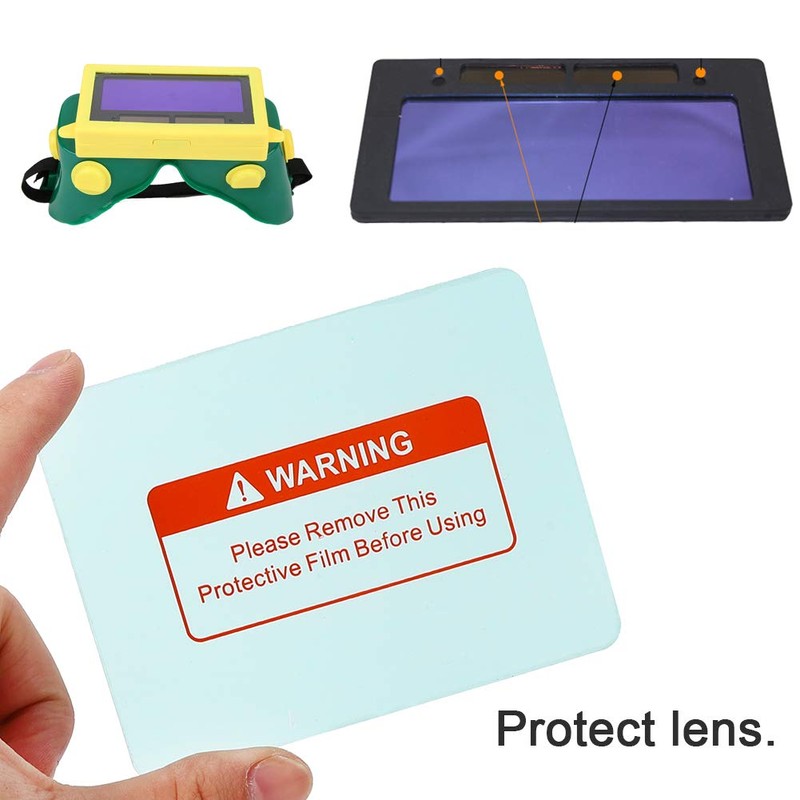 10PCs Welding Helmet Lens Cover Transparent Protective Plate Clear Polycarbonate