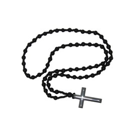 N39 - Beautiful 6mm Black Agate Gemstone Bead Prayer Mala/Necklace - Handmade by Jeannieparnell