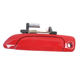 ADVANCE IGNITION Compatible With Honda Front Left Driver Side 2001-2005 Civic Milano Red R81 Outside Outer Door Handle 2001 2002 2003 2004 2005