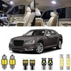 Xpismii 17 Piece White Interior LED Light Kit Package Replacement