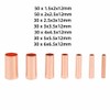 EZBUYGO 250pcs Copper Tubing Connector Kit - 7 Size Mixed