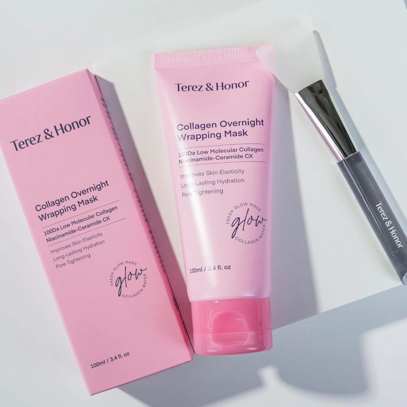TEREZ & HONOR Collagen Night Wrapping Peel-Off Mask: Korean Face