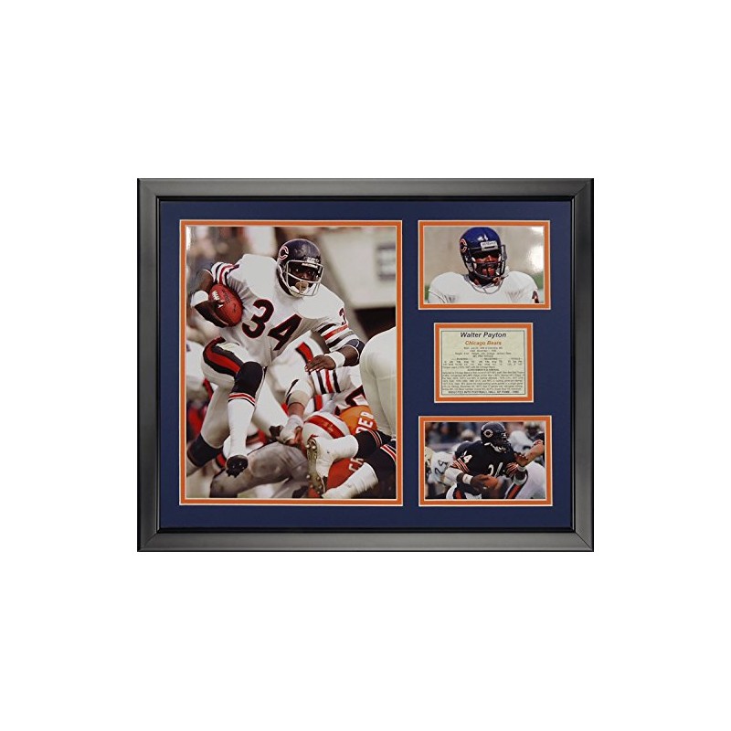Legends Never Die Walter Payton Framed Photo Collage, 16" x