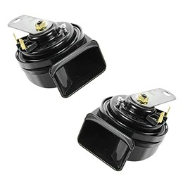 TRQ High & Low Tone Horn Pair Set for Chrysler Honda Ford Toyota Pickup Truck