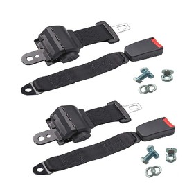 2 Set Webbing Base Universal Golf Cart Belt for Seat, Retractable Belt for EZGO TXT, Club Car DS and Yamaha