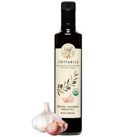 Costabile Spicy Hot Oil & Garlic Infused Olive Oil Set. Hot Chilli Pepper Oil & Garlic Infused Oil. All Organic, Extra Virgin Olive Oil and 100% Italian - Costabile