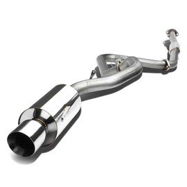 DNA Motoring CBEME00L4NRT Stainless Steel Cat back Exhaust System