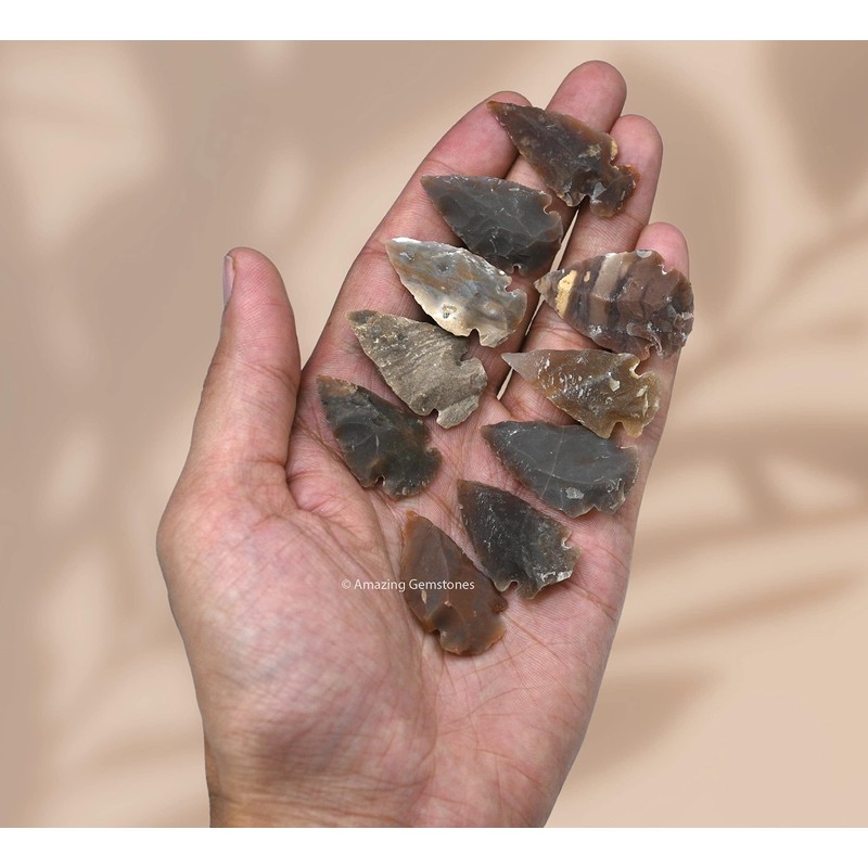 Amazing Gemstone-50 puntas de flecha de jaspe elegante, cristal natural
