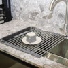 Dolreiik,Roll Up Dish Drying Rack Over The Sink, 304 Stainless