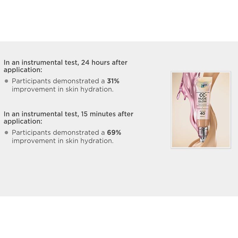 IT Cosmetics CC+ Nude Glow SPF 40 Foundation Duo:_Fair Ivory