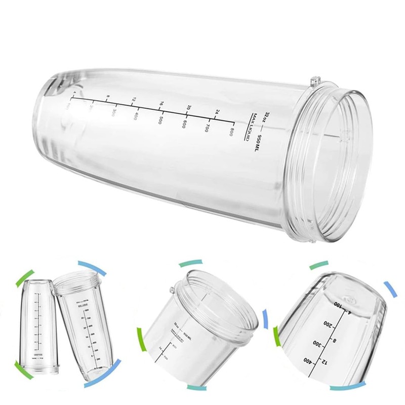 32oz Cup with 7Fin Blade for Nutri Ninja Auto IQ