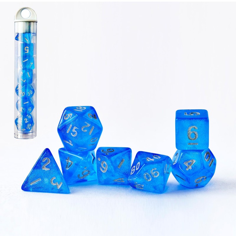 Moonstone 10mm Mini DND Dice Set for MTG RPG Dungeons