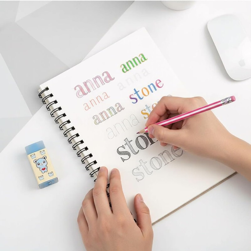 Erasers, Set of 6, Erases, Cute, Popular, Stationery, Easy to