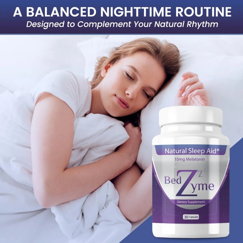 Bedzyme Suplemento Sueño 30 Cápsulas Con Melatonina 10 Mg