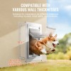 Pet Door For Walls Metal Frame With Lock Rectangle Indoor