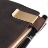 Set of 2 Leather Clips, Leather Pen Holder for Daily
