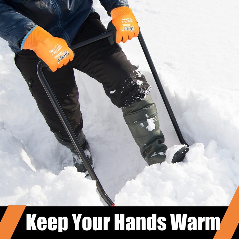 Brigic Winter Work Gloves for Men, Waterproof Work Gloves for
