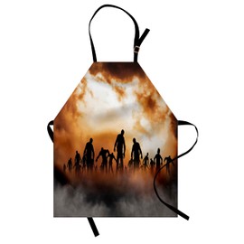 ABAKUHAUS Cooking Apron, orange black