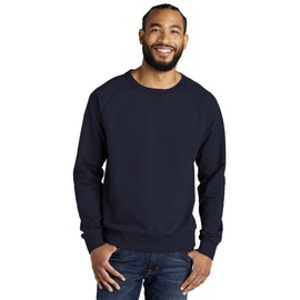 Allmade Unisex Organic French Terry Crewneck Sweatshirt, Night Sky Navy, Large
