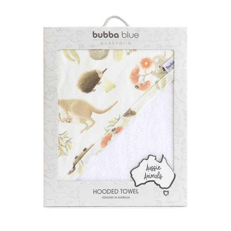 Bubba Blue New Aussie Animal Hooded Towel