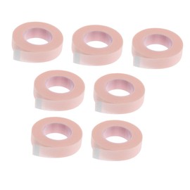 minkissy 7 Rolls Lash Isolation Tape Stickers Kit Strips Lashes Non-Woven Tapes Fox Lash Tape Eyelash Extension Tapes Eyelash Separating Tape Remover Eyeliner Head Wraps Abs Pink