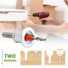 Bestgle 5 Pcs Countersink Drill Bit Set with Depth Stop,