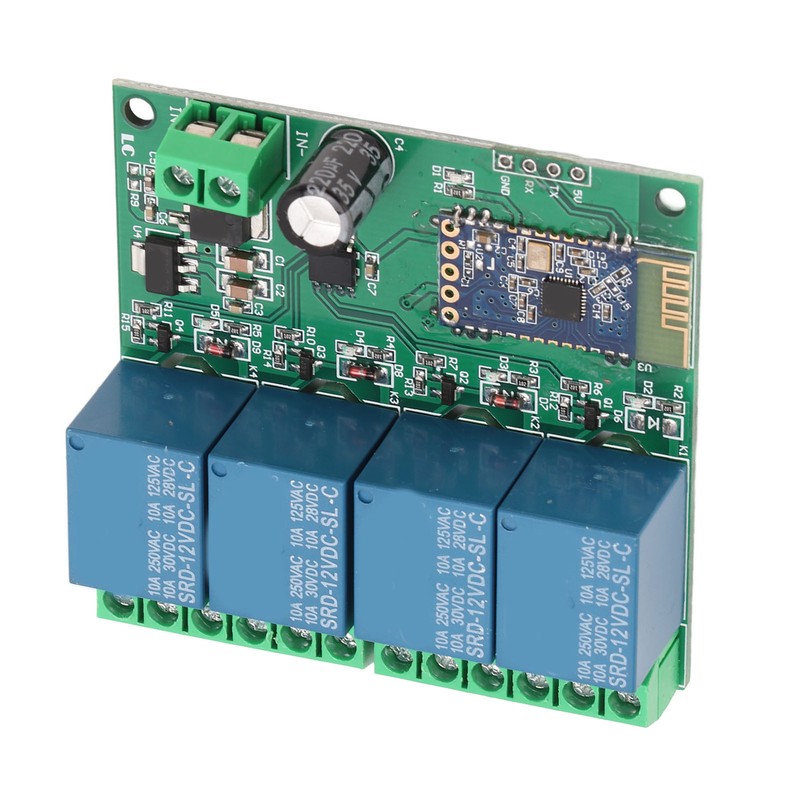 4 Channel Bluetooth Relay Module Remote Control Strong Anti Interference