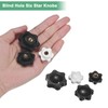 M METERXITY 12-Pack 6 Star Knobs, 1/4"-20 Female Thread 1.26"(32mm)