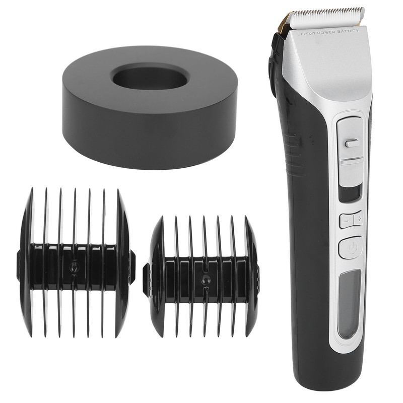 Men Electric Hair Clipper Cutter LCD Display Guide Combs Hair