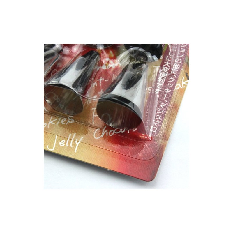Pearl Metal D-3568 Antenoa Stainless Steel Piping Tip, Set of
