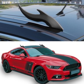 Car Roof Decoration 3D Devil Horn Car Accessories Stickers Beans Fun Wacky for Car Topper Creative Exterior Accessory for Mailbox Garden Dog House Home Decorations(Black)