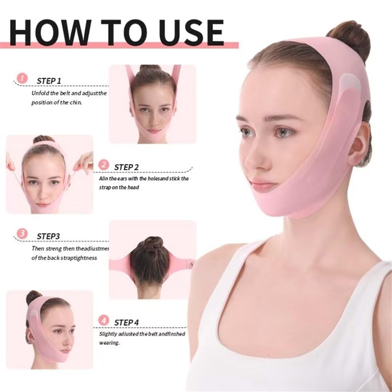Adjustable Chin Strap for Sleeping Jawline Shaper V Line Lifting