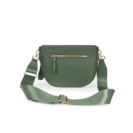 FEIBOON Spacious Nylon Crossbody Bag Bum Bag Handbags Wallets Purses Trendy Shoulder Bag for Women, Green