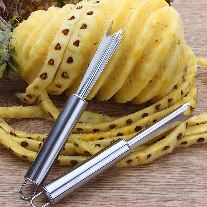 SimpleLife W Shape Stainless Steel Pineapple Eye Peeler Remover 18.5cmx2cm