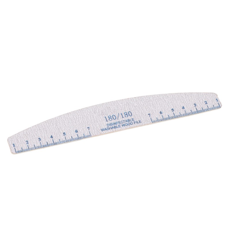 50PCS 180/180 Grit Nail File Reusable Washable Professional Nail Care