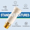 AquaNeurk 2Pcs Resin Straight Water Hammer Arrestor, 1/2 Inch MIP