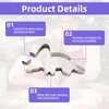 12 Pcs Dinosaur Cookie Cutter Set, Cookie Molds for Baking