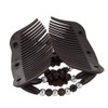 Yeshan Magic Hair Side Combs for Women Wood Beaded Stretch