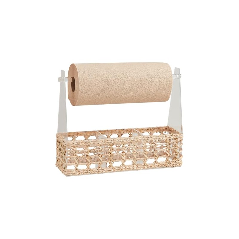 Mud Pie Acrylic Utensil Caddy; 13" x 14"