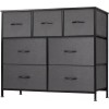 JHK 7 Drawers Metal Frame Dresser for Bedroom Clothes Drawer