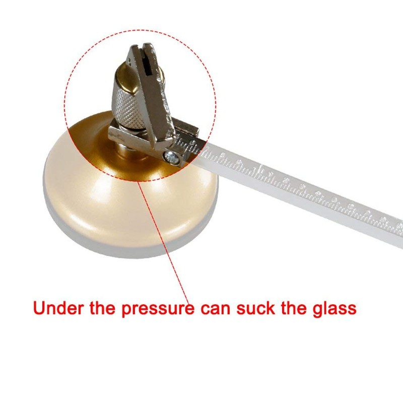 XMHF 60cm/23.6" Max Circle Dia Adjustable Compasses Type Glass Circle