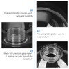 HOMSFOU Clear Glass Globe - 100mm Ball Lamp Shade Replacement