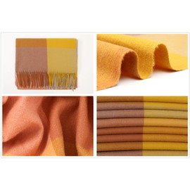 RIIQIICHY Women's Winter Scarf Stole Pashmina Tartan Colourful Large Warm Thick Scarves - l