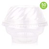 Clear Plastic Cups with Lids (50 Count) Dessert Cups with