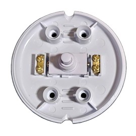 Foot Switch with Screw Contacts 1 Pin 2A 250V White Lamp Switch
